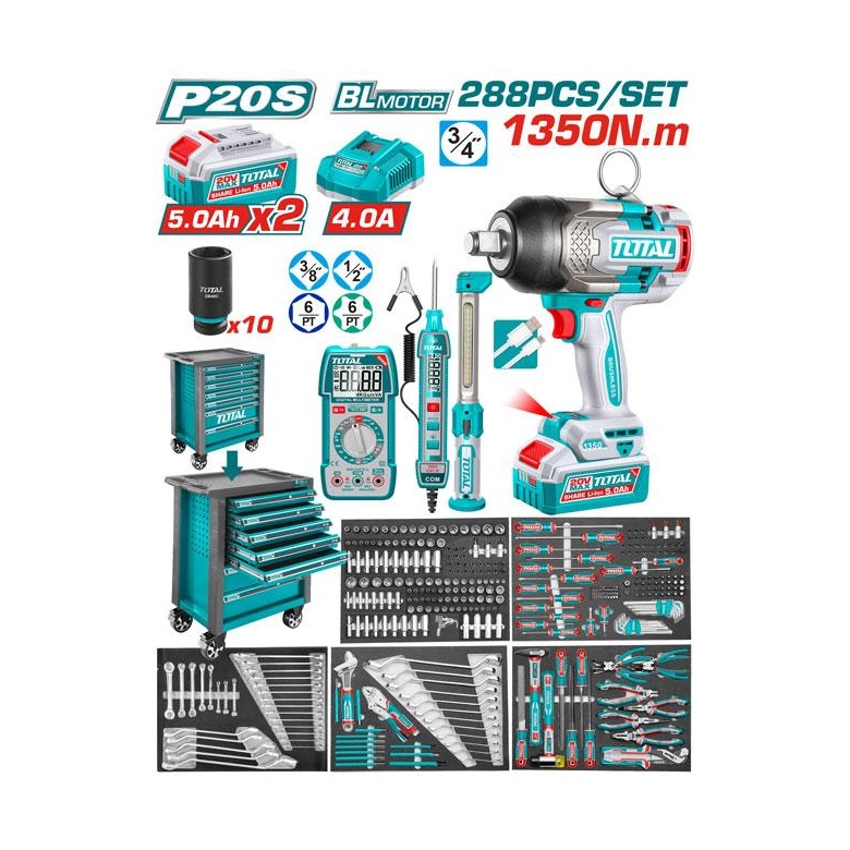 [UTHPTCS82882] CAJA DE HERRAMIENTA 288 PCS