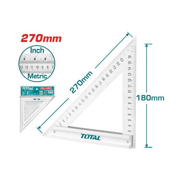 [TMT61203] ESCUADRA 270X180MM ALUMINIO