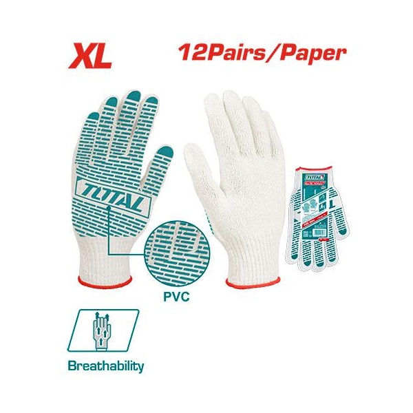 [TSP11102] GUANTES DE ALGODÓN CON PUNTOS PVC EN PALMA