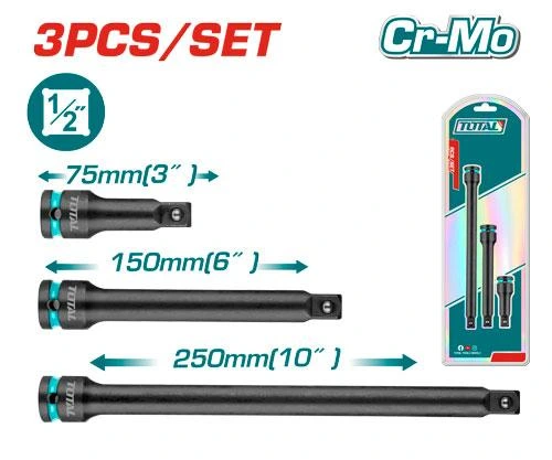 [THISEB12031] JUEGO DE 3 BARRAS DE EXTENSIÓN DE IMPACTO DE 1/2" DE DIÁMETR