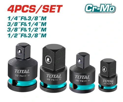 JUEGO DE 4 ADAPTADORES DE COPAS DE IMPACTO  TOTAL