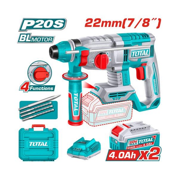 TALADRO ROTOMARTILLO 7/8" 20V SDS PLUS 2.0 JULES