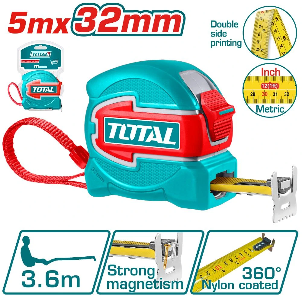 [TMT80532] CINTA METRICA 5M*32MM  TOTAL