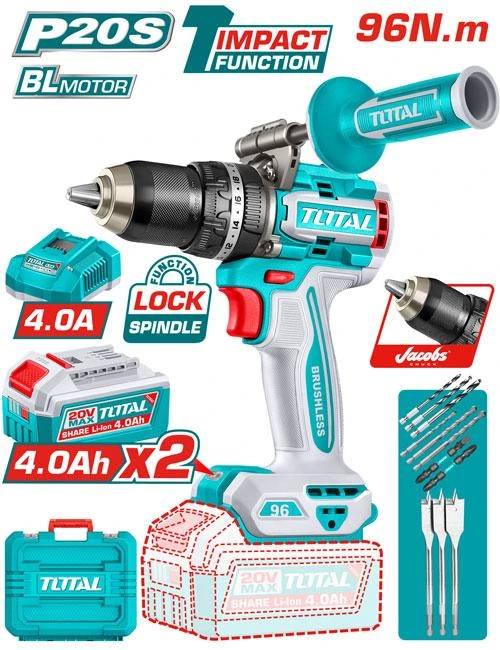 TALADRO INALAMBRICO  20V 96NM TOTAL