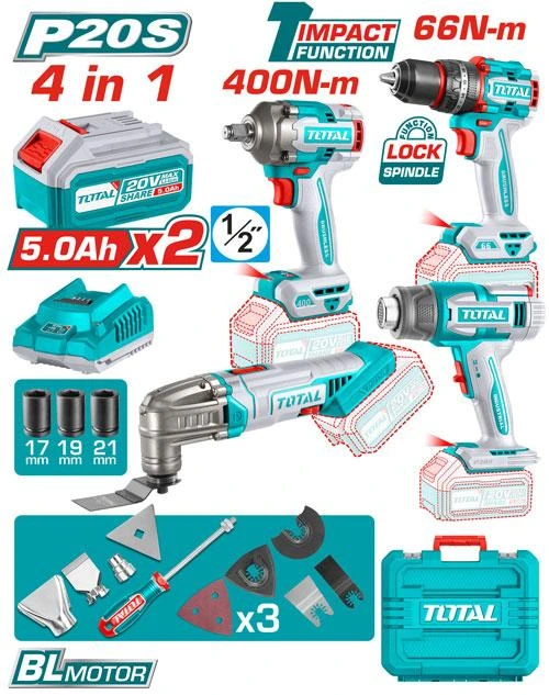 COMBO INALAMBRICO 8 PCS  20V TOTAL