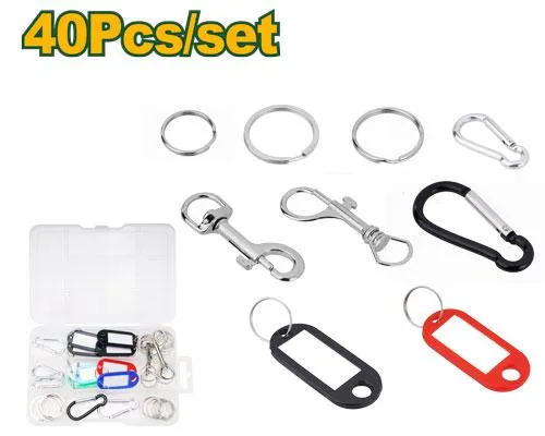 SET 40 PCS ACCESORISO PARA LLAVES JADEVER