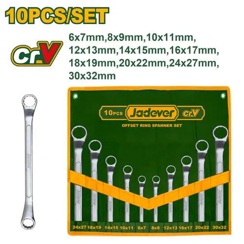 JUEGO DE LLAVES 10 PCS    JADEVER
