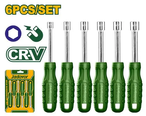 SET DESTORNILLADORES DE TUERCA DE 6PCS 5,6,7,8,9,10MM	JADEVER