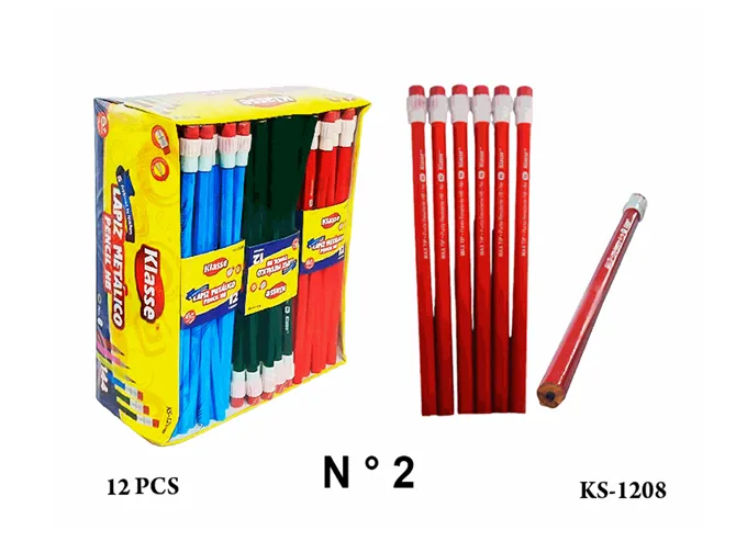 LAPIZ METALICO COLORES FLORECENTE X 144  KLASSE