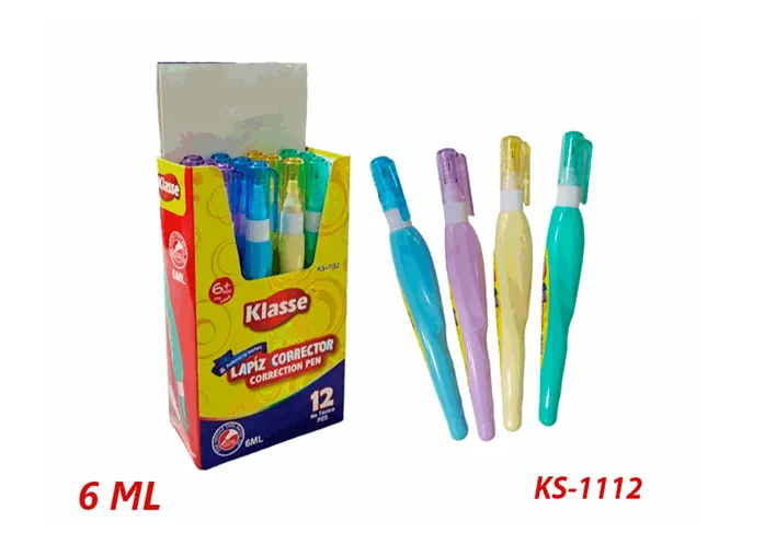 [KS-1112] CORRECTOR X 12PCS CUERPO DE COLORES  KLASSE
