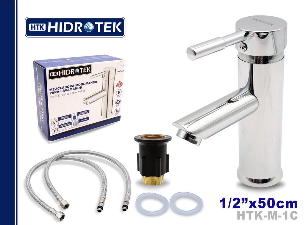 LLAVE P/ FREGADERO METALICO MANGUERAS 1/2"